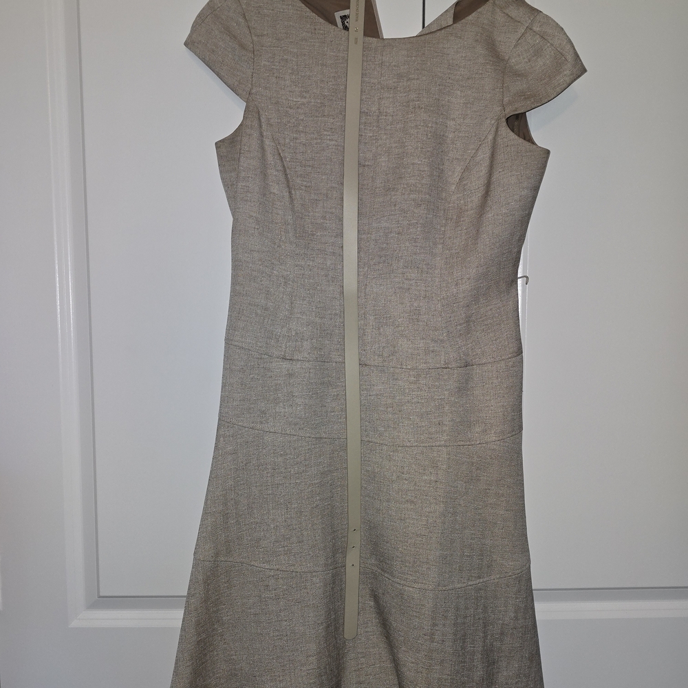 Anne Klein Tan Textured Dress